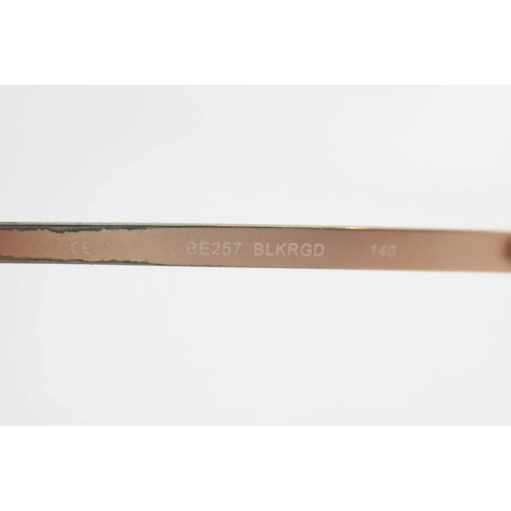 b.e bio eyes Begonia BE257 Black Rose Gold Round Eyeglasses Frames 50-23-140